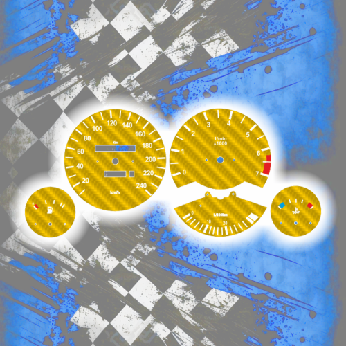 Tachoscheiben für BMW E30 - Carbon Edition 04