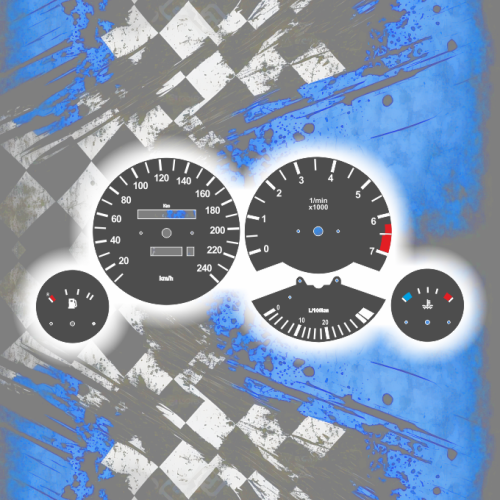 Tachoscheiben für BMW E30 - One Color Edition 01