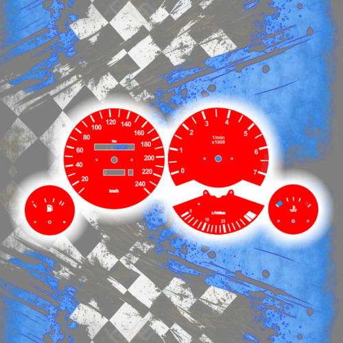 Tachoscheiben für BMW E30 - One Color Edition 02