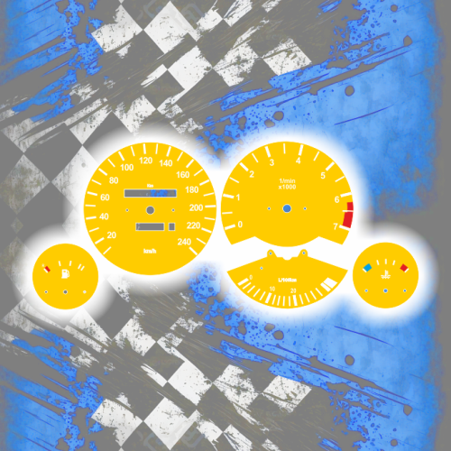 Tachoscheiben für BMW E30 - One Color Edition 04